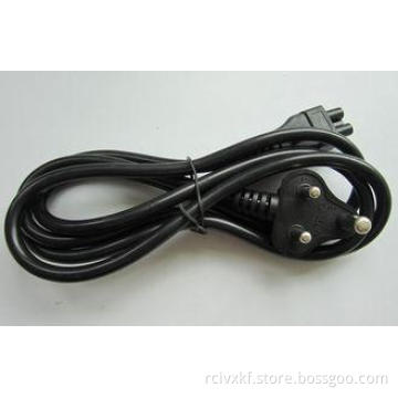 Black Indian Type Laptop AC Adapter Power Cord / Power Cabl